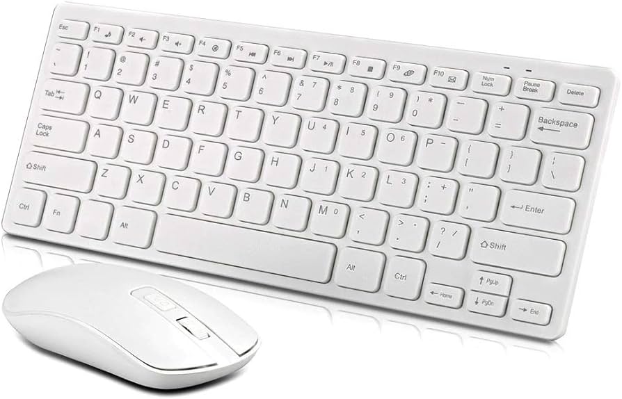 Ultra Slim Silent Wireless 2.4GHz Mini Keyboard and Mouse GKM901