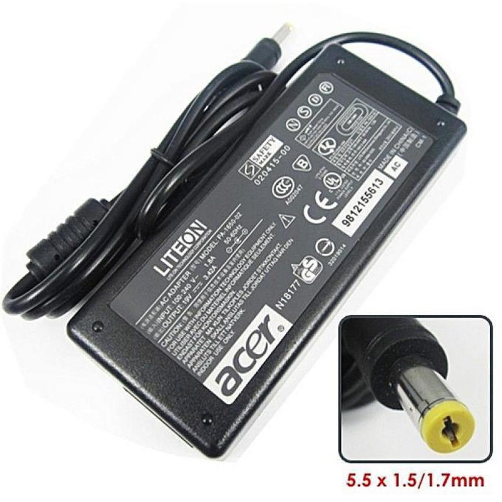 Acer Laptop Adapter 19V 3.42A Small Pin (D)