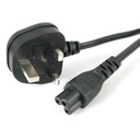 Laptop AC Power Cord Three Pin White Fuse