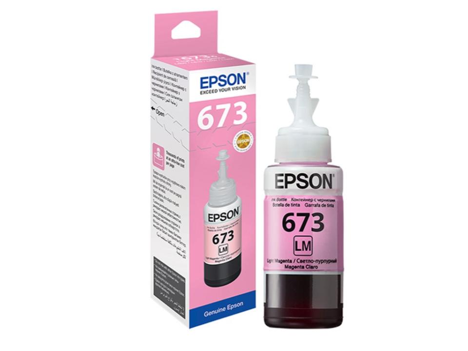 EPSON 673 Ink 100% Original Light Magenta