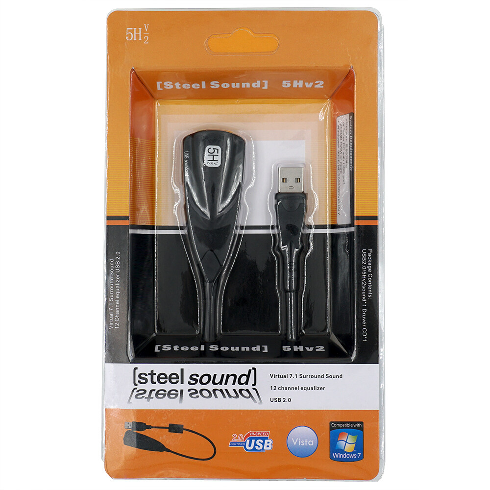 USB Sound Card Best Quality Steel Sound 5Hv2