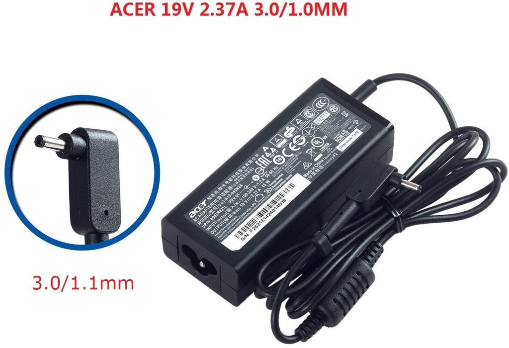 Acer Laptop Adapter 19V 2.31A (J) Small+Small Good Quality ( Nokia Pin )