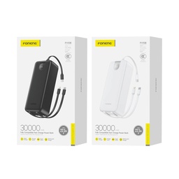 [Gadget Foneng (PX108) 30000mAh 22.5W] Gadget Foneng (PX108) 30000mAh 22.5W Power Bank with Built-In 3 Cables