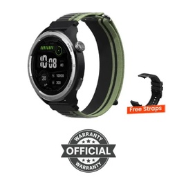 [Gadget Haylou Solar Neo 1.53" BT] Gadget Haylou Solar Neo 1.53" BT Calling Smartwatch ( Silicone + woven ) - Black